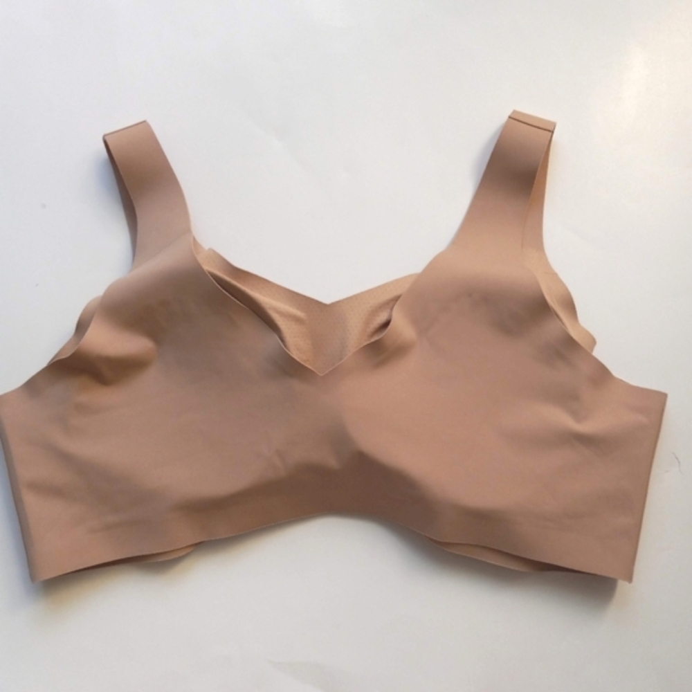 Honeylove V Neck Bra 3X Sand Wireless Seamless Pullover Comfort - Picture 2 of 16